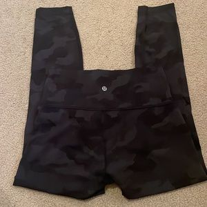 Black Camo Lululemon Leggings